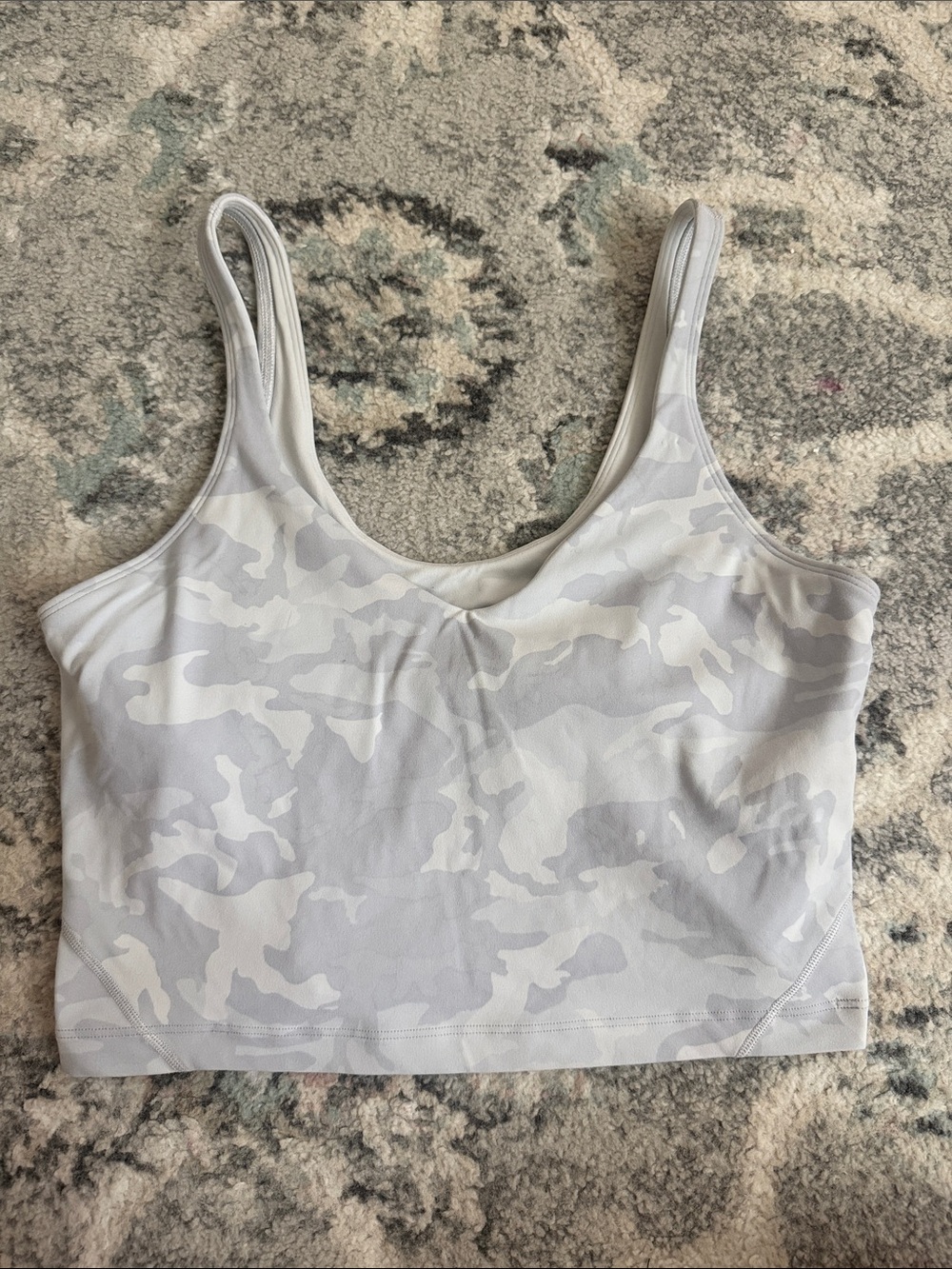 Lululemon Align Tank Incognito Camo Alpine White Multi Size 10
